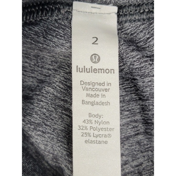 Lululemon Womens Leggings Grey Size 2 High Rise - Picture 3 of 6